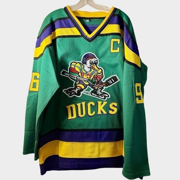 Men’s “Mighty Ducks” Inspired CHARLIE CONWAY Hockey Jersey - Size XL - NWOT - Picture 6 of 9